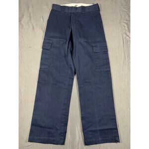 Dickies Cargo Pants Navy Blue Relaxed Fit Workwear Men’s 30x32